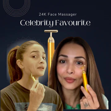 24K Gold Electric Facial Massage Roller