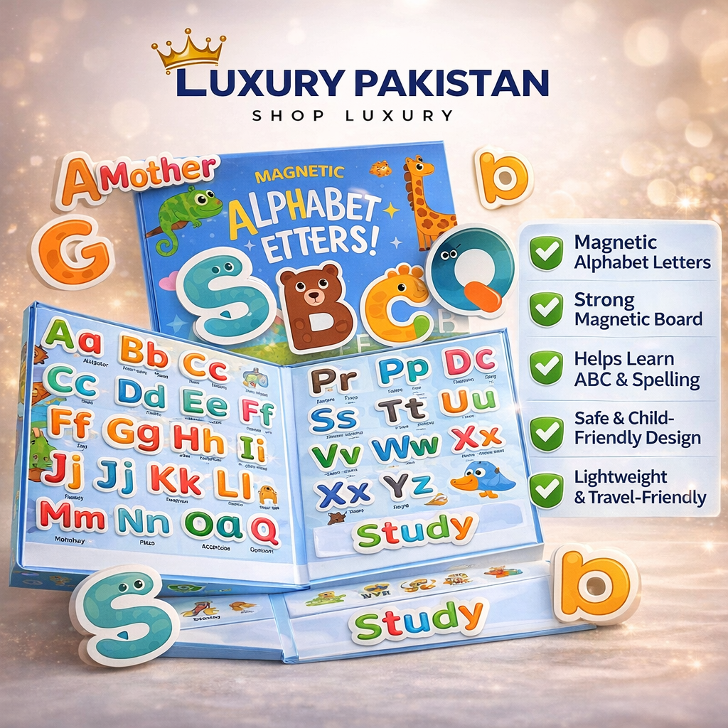 Kids Magnetic Alphabet Learning Book – Preschool Educational Toy with Letters