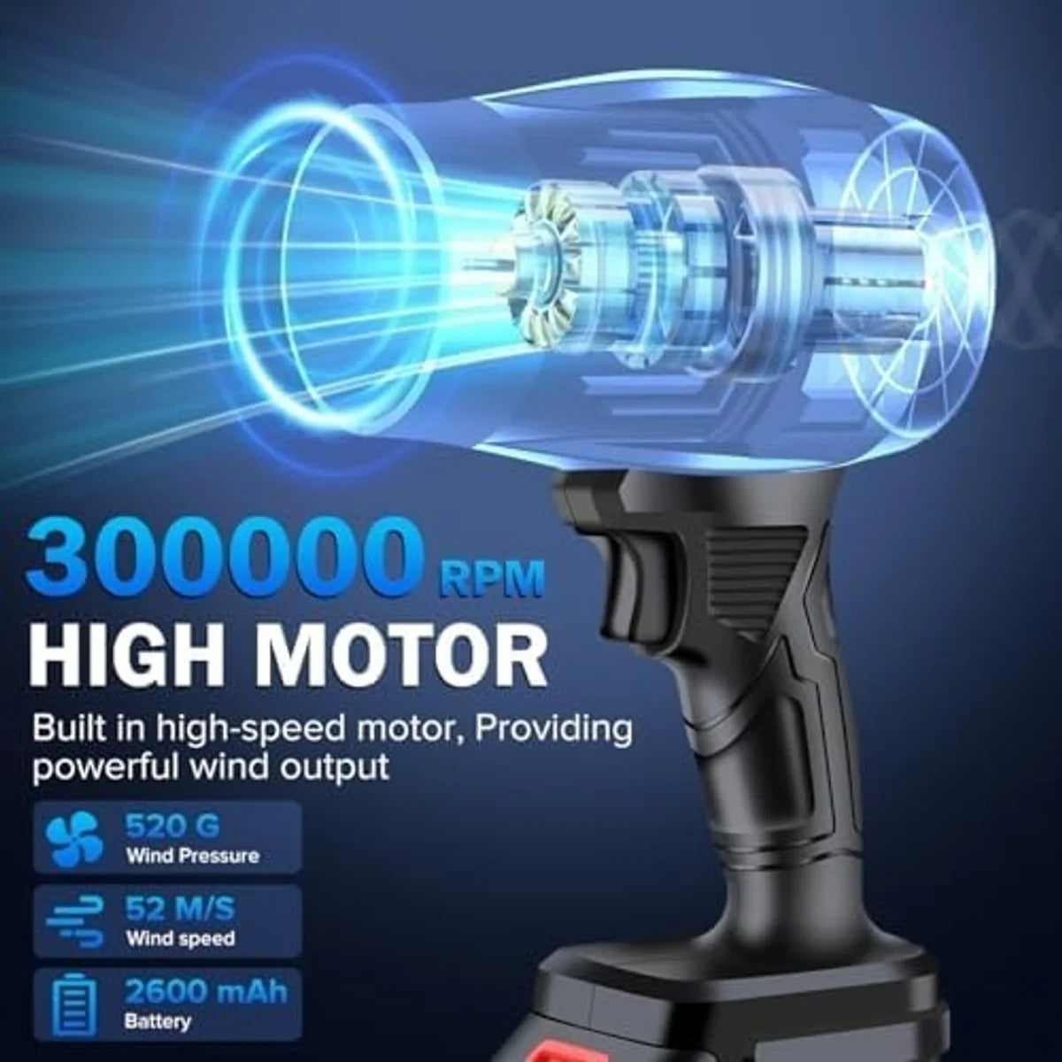 Rechargeable High Turbo Jet Blower With 48v Battery