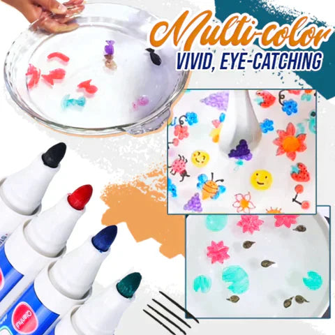 Magical Floating Water Painting Kit with Spoon (12 Markers)