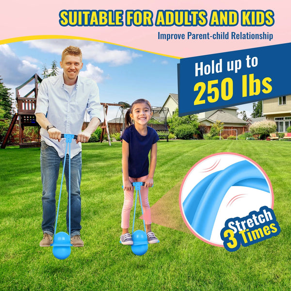 Kids Pogo Jumper with Handle and Ball Pump